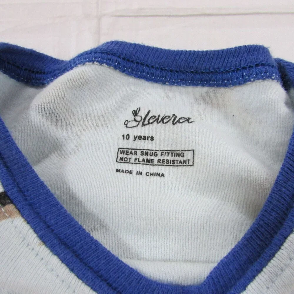 Leveret Boy's Size 10 Gerrman Shepard Police Dog 2 Piece PJ Pajama Sleepwear Set